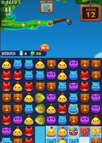 开心消消乐手游4619怎么过 开心消消乐4619游戏攻略