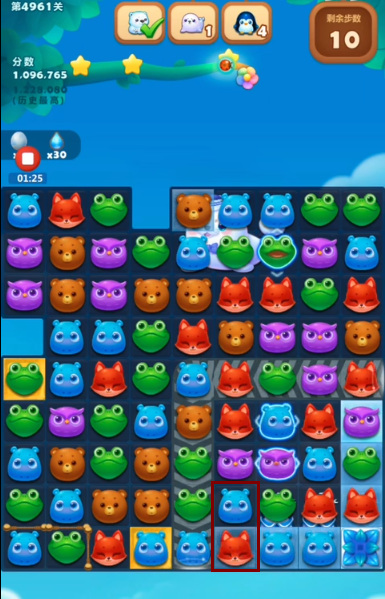 消消乐4961关怎么过 开心消消乐手游第4961关攻略分享
