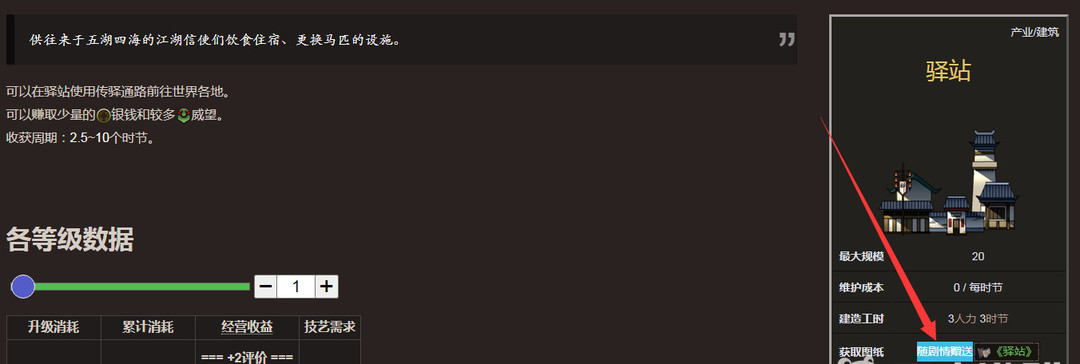 太吾绘卷驿站图纸怎么获得