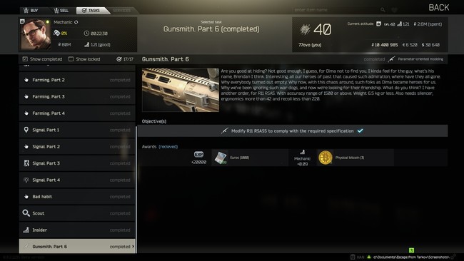 商人Mechanic的任务怎么做 商人Mechanic在逃离塔科夫中如何完成任务