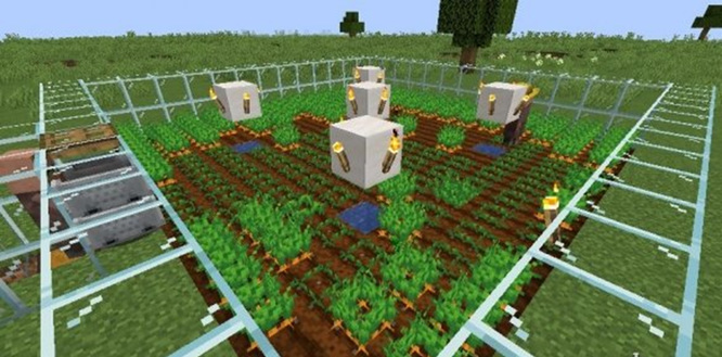 手游我的世界自动农场怎么做 手游我的世界自动农场的制作方法