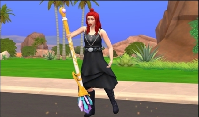 模拟人生4怎么用扫帚飞