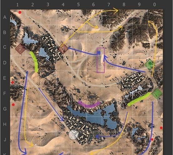坦克世界地图-荒漠小镇怎么玩如何走位