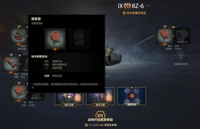 坦克世界C系BZ—68安装什么配件好