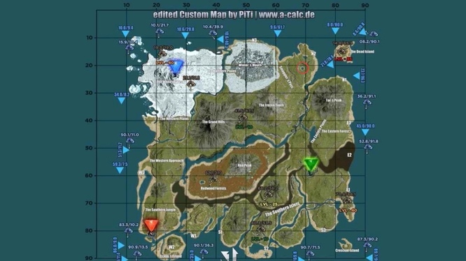 方舟手游天坑在哪个位置