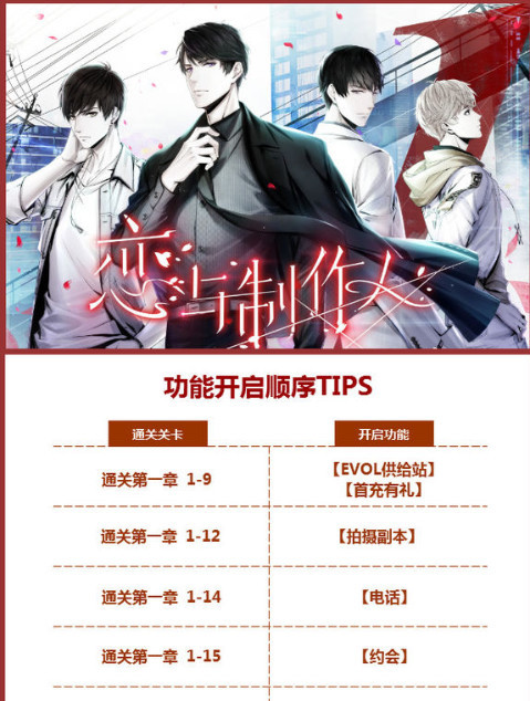 恋与制作人邮箱什么时候开启