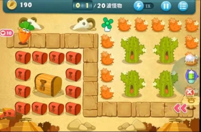 保卫萝卜1沙漠第3关怎么过 保卫萝卜手游攻略沙漠第三关
