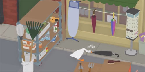 如何完成第一页隐藏挑战-在电视商店打开雨伞