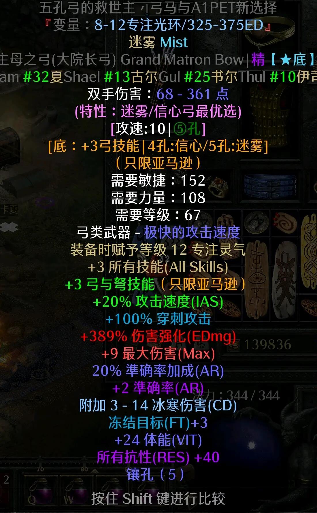 暗黑二弓马最好的头环是什么