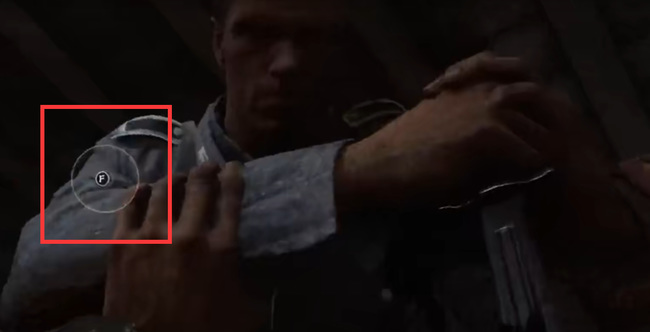 使命召唤14第一关拼刺刀按哪个键