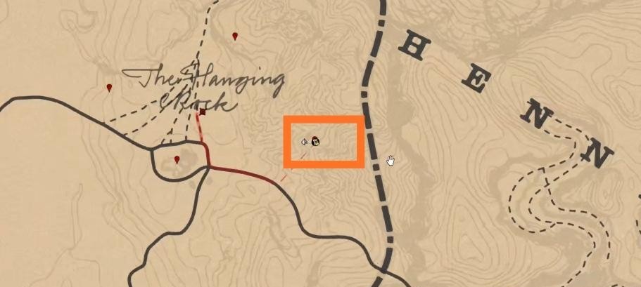 荒野大镖客2倒吊岩藏宝图位置在哪