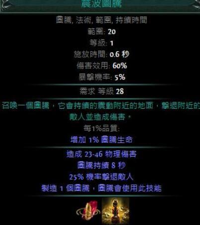 流放之路图腾吃什么加成