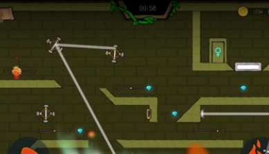 森林冰火人第五十七关怎么过 森林冰火人手游第57关攻略