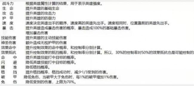 圣魂纷争各属性作用是什么