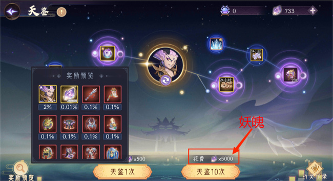 上古有灵妖天鉴用什么抽