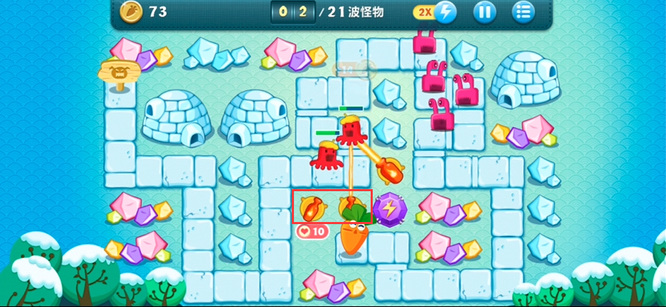 保卫萝卜2冬季挑战18关怎么过 保卫萝卜2手游挑战18关攻略大全