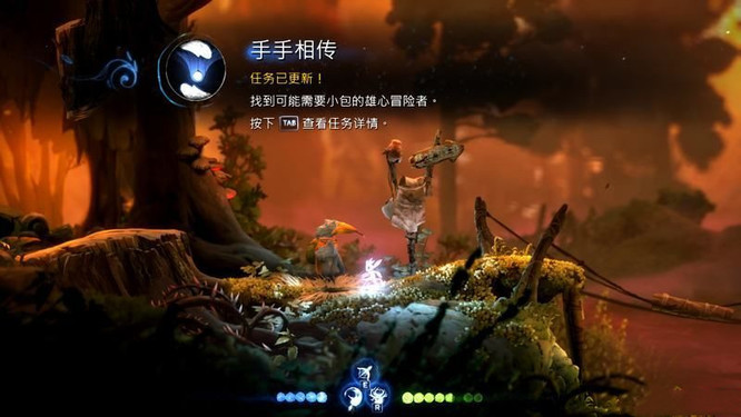 奥日2手手相传任务怎么做 奥日与鬼火意志如何完成手相传任务