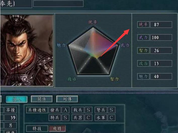 三国志11统率排名是什么样的 查看三国志11中统率排名的方式及结果