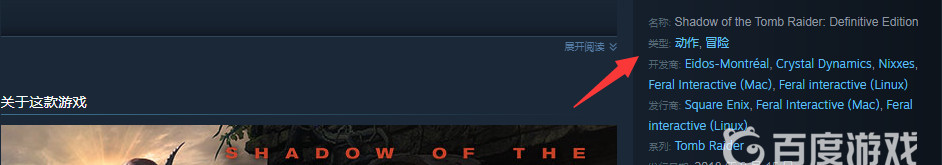 古墓丽影：暗影是什么类型游戏 古墓丽影暗影的类型是什么古墓丽影暗影