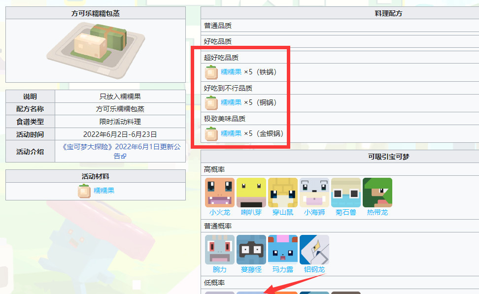 宝可梦大探险迷你龙必出食谱是什么 宝可梦大探险手游迷你龙必出食谱大揭秘