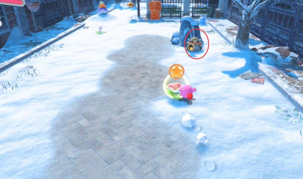 星之卡比探索发现北边的白色街道怎么过