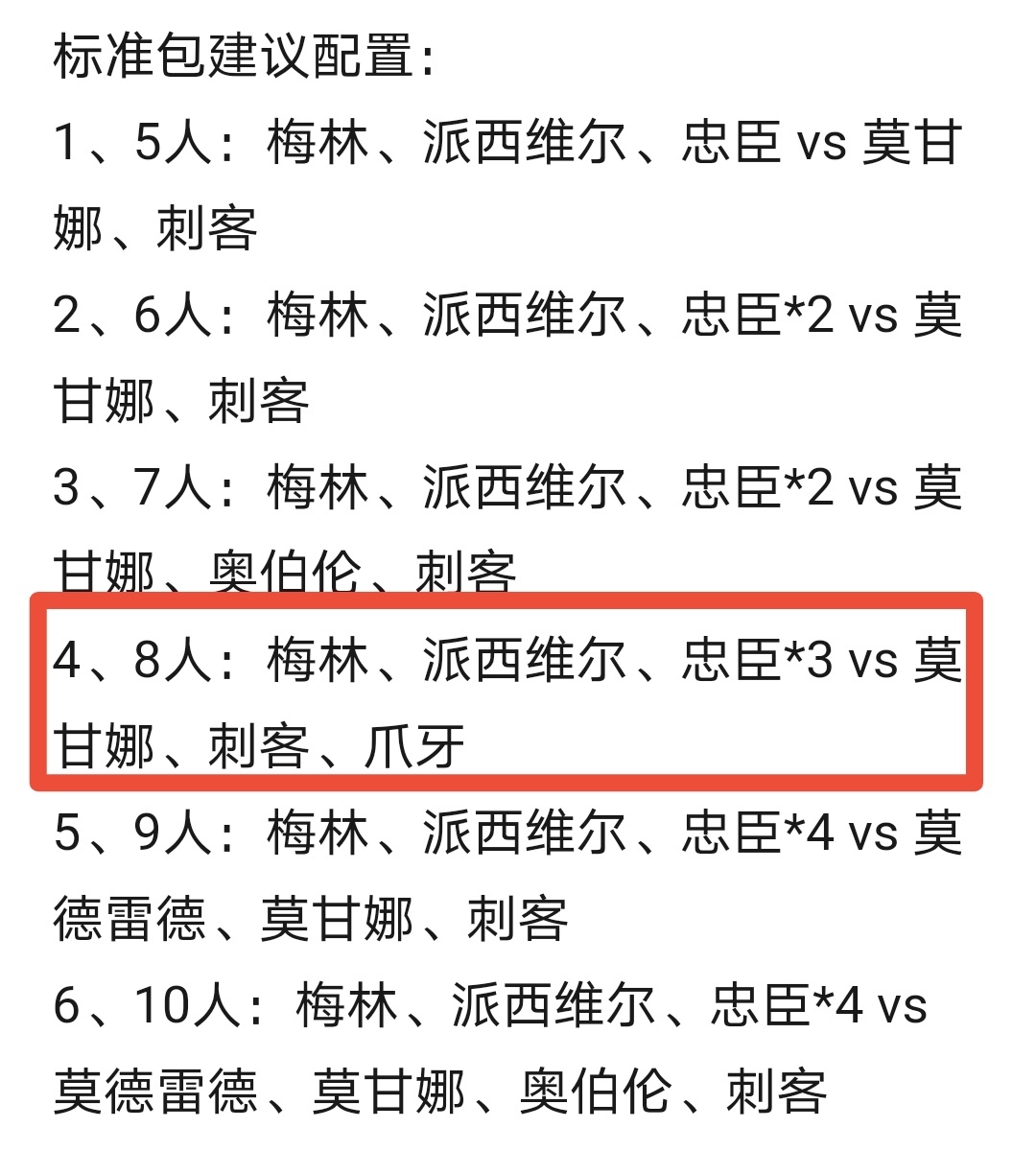 阿瓦隆8人局配置任务人数是多少