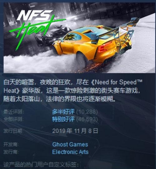 极品飞车：热度发行日期是什么时候