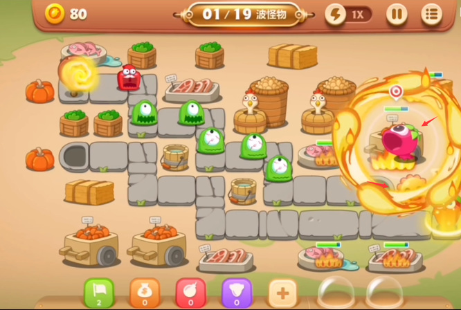 保卫萝卜3集市第12关怎么过关 保卫萝卜3集市第12关攻略